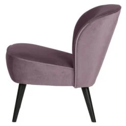 Woood Fauteuils Fauteuil Velours Lila -Fauteuils Shop fauteuil velours lila 3
