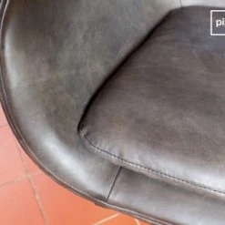 PIB Fauteuils Fauteuil Vintage En Cuir Marron -Fauteuils Shop fauteuil vintage en cuir marron 3