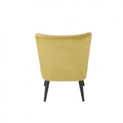 Maisons Du Monde Fauteuils Fauteuil Vintage En Velours Jaune -Fauteuils Shop fauteuil vintage en velours jaune 1000 2 8 209272 3