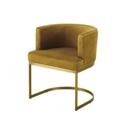 Maisons Du Monde Fauteuils Fauteuil En Velours Noir Et Métal Coloris Laiton -Fauteuils Shop fauteuil vintage en velours jaune moutarde requiem 1000 14 13 187014 1
