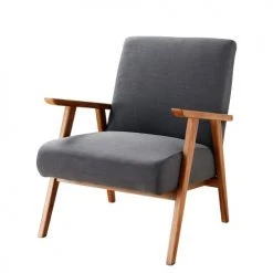 Maisons Du Monde Fauteuils Fauteuil Vintage Gris Anthracite