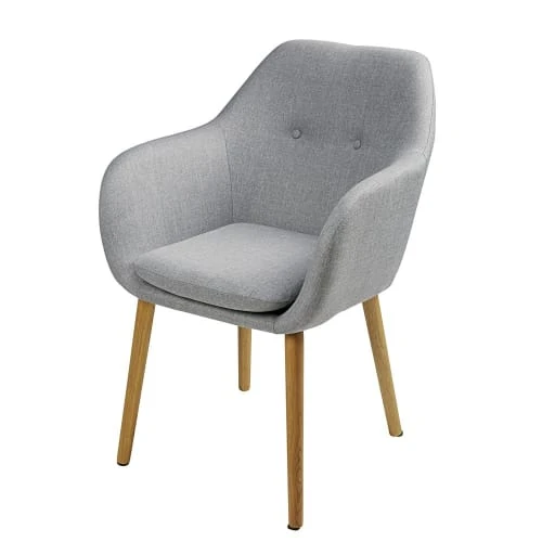 Fauteuil vintage gris clair Maisons Du Monde Assises Fauteuil Vintage Gris Clair -Fauteuils Shop fauteuil vintage gris clair 1000 15 12 165816 5