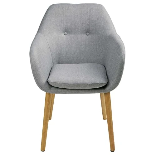 Fauteuil vintage gris clair Maisons Du Monde Assises Fauteuil Vintage Gris Clair -Fauteuils Shop fauteuil vintage gris clair 1000 15 12 165816 6