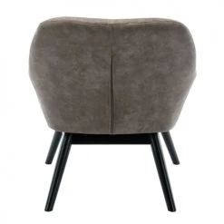 Moloo Fauteuils Fauteuil Vintage Marron Clair Pieds Bois Noir -Fauteuils Shop fauteuil vintage marron clair pieds bois noir 2