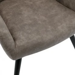 Moloo Fauteuils Fauteuil Vintage Marron Clair Pieds Bois Noir -Fauteuils Shop fauteuil vintage marron clair pieds bois noir 3