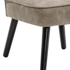 Moloo Fauteuils Fauteuil Vintage Marron Clair Pieds Bois Noir(x2) -Fauteuils Shop fauteuil vintage marron clair pieds bois noir x2 5