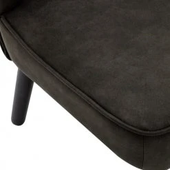 Moloo Fauteuils Fauteuil Vintage Marron Foncé Pieds Bois Noir -Fauteuils Shop fauteuil vintage marron fonce pieds bois noir 3