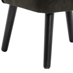 Moloo Fauteuils Fauteuil Vintage Marron Foncé Pieds Bois Noir -Fauteuils Shop fauteuil vintage marron fonce pieds bois noir 5