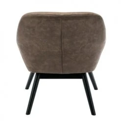 Moloo Fauteuils Fauteuil Vintage Marron Pieds Bois Noir -Fauteuils Shop fauteuil vintage marron pieds bois noir 2