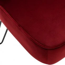 Moloo Fauteuils Fauteuil Vintage Velours Lie De Vin Pieds Métal Noir -Fauteuils Shop fauteuil vintage velours lie de vin pieds metal noir 3