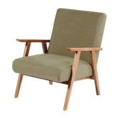 Maisons Du Monde Fauteuils Fauteuil Vintage Jaune Moutarde -Fauteuils Shop fauteuil vintage vert kaki hermann 1000 4 9 176022 1 1