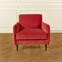 Robin Des Bois Fauteuils Grand Fauteuil En Velours Brique -Fauteuils Shop grand fauteuil en velours brique 3