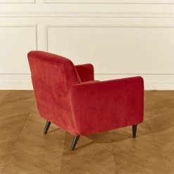 Robin Des Bois Fauteuils Grand Fauteuil En Velours Brique -Fauteuils Shop grand fauteuil en velours brique 4