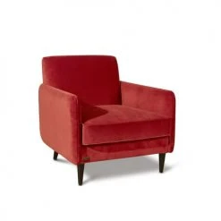 Robin Des Bois Fauteuils Grand Fauteuil En Velours Brique -Fauteuils Shop grand fauteuil en velours brique 5