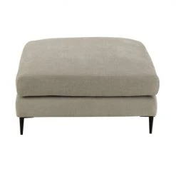Meubles & Design Poufs Grand Pouf Carré En Tissu Gris -Fauteuils Shop grand pouf carre en tissu gris 2