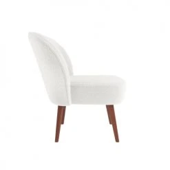 Potiron Paris Fauteuils Petit Fauteuil De Salon, Blanc Effet Laine Bouclée 2 Potiron Paris Fauteuils Petit Fauteuil De Salon, Blanc Effet Laine Bouclée -Fauteuils Shop petit fauteuil de salon blanc effet laine bouclee 2