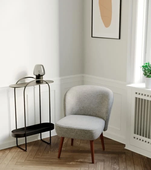 Petit fauteuil de salon en tissu gris Potiron Paris Fauteuils Petit Fauteuil De Salon En Tissu Gris -Fauteuils Shop petit fauteuil de salon en tissu gris 2