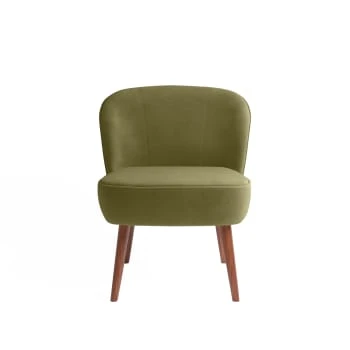 Petit fauteuil de salon, blanc effet laine bouclée Potiron Paris Fauteuils Petit Fauteuil De Salon, Blanc Effet Laine Bouclée -Fauteuils Shop petit fauteuil de salon en velours vert kaki
