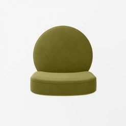 Potiron Paris Fauteuils Petit Fauteuil En Velours Vert Kaki -Fauteuils Shop petit fauteuil en velours vert kaki 5