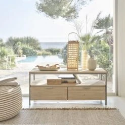 Maisons Du Monde Poufs Pouf à Billes En Jute Et Coton à Spirales Blanches -Fauteuils Shop pouf a billes en jute et coton a spirales blanches 1000 7 0 210535 4