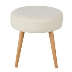 Maisons Du Monde Poufs Pouf à Bouclettes Blanches