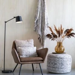 Drawer Poufs Pouf à Motifs D60cm Marron / Blanc -Fauteuils Shop pouf a motifs d60cm marron blanc 5