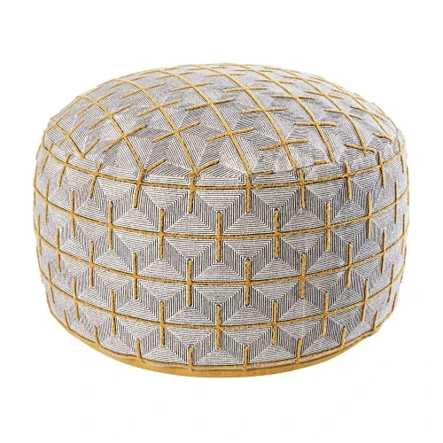 Pouf brodé à relief motifs graphiques Maisons Du Monde Poufs Pouf Brodé à Relief Motifs Graphiques -Fauteuils Shop pouf brode a relief motifs graphiques 1000 6 34 200606 1