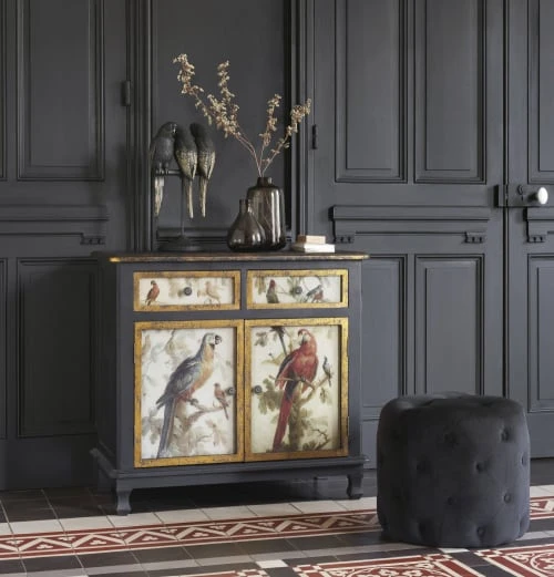 Pouf capitonné en velours noir Maisons Du Monde Poufs Pouf Capitonné En Velours Noir -Fauteuils Shop pouf capitonne en velours noir 1000 10 4 176878 5