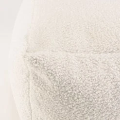 MACABANE Poufs Pouf Carré 53x53cm Tissu Bouclette Blanc 2 MACABANE Poufs Pouf Carré 53x53cm Tissu Bouclette Blanc -Fauteuils Shop pouf carre 53x53cm tissu bouclette blanc 2