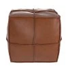 Rendez Vous Déco Poufs Pouf Carré En Cuir Camel