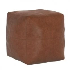 Rendez Vous Déco Poufs Pouf Carré En Cuir Camel 5 Rendez Vous Déco Poufs Pouf Carré En Cuir Camel -Fauteuils Shop pouf carre en cuir camel 5