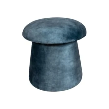 Pouf champignon en velours bleu Pirouette Paris Poufs Pouf Champignon En Velours Bleu -Fauteuils Shop pouf champignon en velours bleu 4