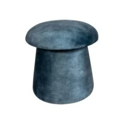 Pirouette Paris Poufs Pouf Champignon En Velours Gris 4 Pirouette Paris Poufs Pouf Champignon En Velours Gris -Fauteuils Shop pouf champignon en velours bleu 5