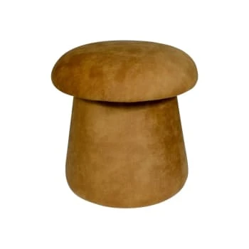 Pouf champignon en velours gris Pirouette Paris Poufs Pouf Champignon En Velours Gris -Fauteuils Shop pouf champignon en velours safran 5