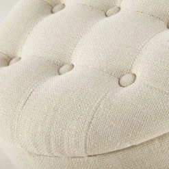 Maisons Du Monde Poufs Pouf Coffre Capitonné Crème -Fauteuils Shop pouf coffre capitonne creme 1000 6 20 211826 6