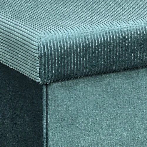 Pouf coffre pliable en velours design L. 38 x H. 38 cm bleu The Home Deco Factory Poufs Pouf Coffre Pliable En Velours Design L. 38 X H. 38 Cm Bleu -Fauteuils Shop pouf coffre pliable en velours design l 38 x h 38 cm bleu 5