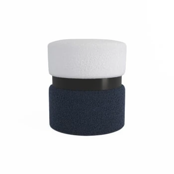 Pouf contemporain, bicolore rouge Potiron Paris Poufs Pouf Contemporain, Bicolore Rouge -Fauteuils Shop pouf contemporain bicolore bleu et metal noir