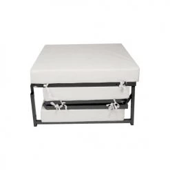 Dmora Poufs Pouf Convertible En Lit En Tissu Gris Tourterelle 5 Dmora Poufs Pouf Convertible En Lit En Tissu Gris Tourterelle -Fauteuils Shop pouf convertible en lit en tissu gris tourterelle 5