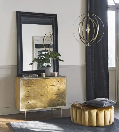 Pouf coquillage doré Maisons Du Monde Poufs Pouf Coquillage Doré -Fauteuils Shop pouf coquillage dore 1000 8 23 201866 5