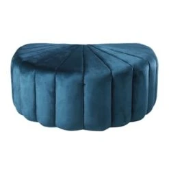 Maisons Du Monde Poufs Pouf Coquillage Doré 4 Maisons Du Monde Poufs Pouf Coquillage Doré -Fauteuils Shop pouf coquillage en velours bleu et pin 1000 9 27 190800 1 1