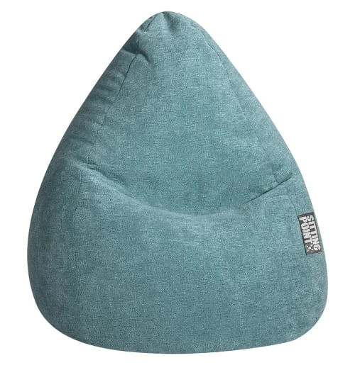 Pouf design d'intérieur en velours bleu pétrole Sitting Point Poufs Pouf Design D'intérieur En Velours Bleu Pétrole -Fauteuils Shop pouf design d interieur en velours bleu petrole
