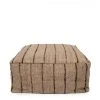 Bazar Bizar Poufs Pouf En Coton Beige Et Noir