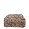 Bazar Bizar Poufs Pouf En Coton Noir Et Cuivre