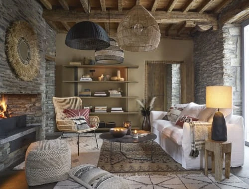 Pouf en jute et coton beige et blanc à motifs graphique Maisons Du Monde Poufs Pouf En Jute Et Coton Beige Et Blanc à Motifs Graphique -Fauteuils Shop pouf en jute et coton beige et blanc a motifs graphique 1000 1 19 215187 4