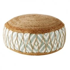 Maisons Du Monde Poufs Pouf En Jute Et Coton Motifs Graphiques