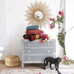 Maisons Du Monde Poufs Pouf En Jute Imprimé Doré -Fauteuils Shop pouf en jute imprime dore 1000 5 32 177808 13