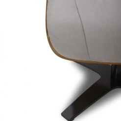 My New Design Repose-pieds Pouf En Microfibre Et Chêne Naturel - Microfibre Gris -Fauteuils Shop pouf en microfibre et chene naturel microfibre gris 2