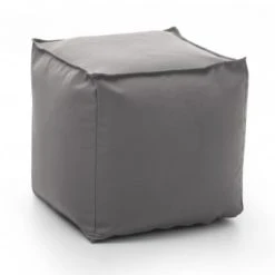 Talamo Italia Poufs Pouf En Tissu Gris -Fauteuils Shop pouf en tissu gris 2