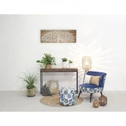 Aubry Gaspard Poufs Pouf En Tissu Jungle -Fauteuils Shop pouf en tissu jungle 3