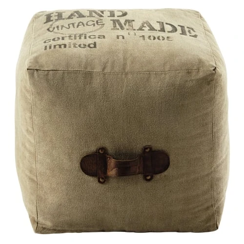 Pouf en tissu recyclé Maisons Du Monde Poufs Pouf En Tissu Recyclé -Fauteuils Shop pouf en tissu recycle 1000 6 0 155267 1